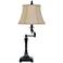 Granville Oil-Rubbed Bronze Swing Arm Table Lamp