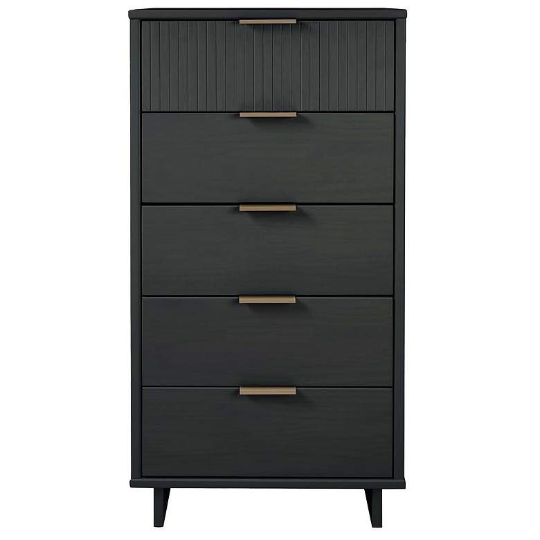 Image 1 Granville Tall 23.62 Narrow Dresser in Dark Grey