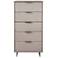 Granville Tall 23.62 Narrow Dresser in Light Grey