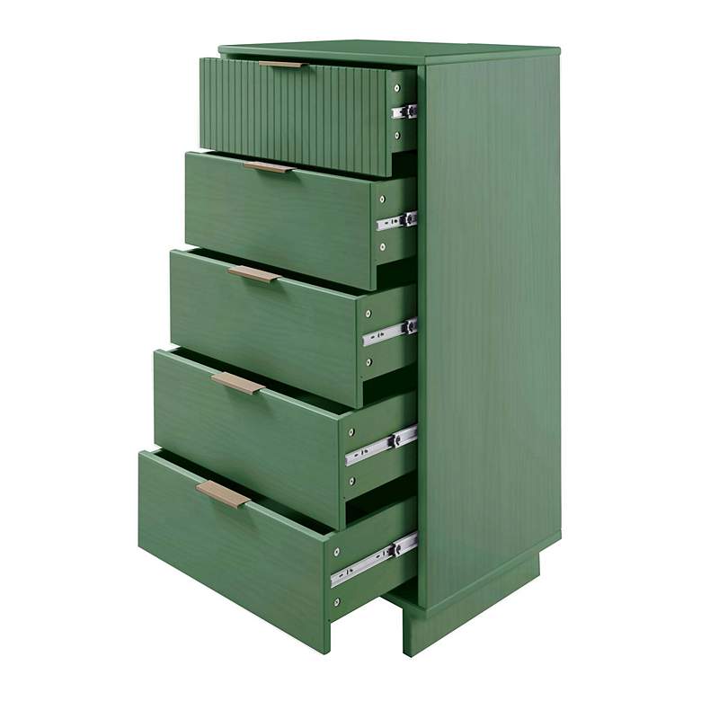 Image 6 Granville Tall 23.62 Narrow Dresser in Sage Green more views