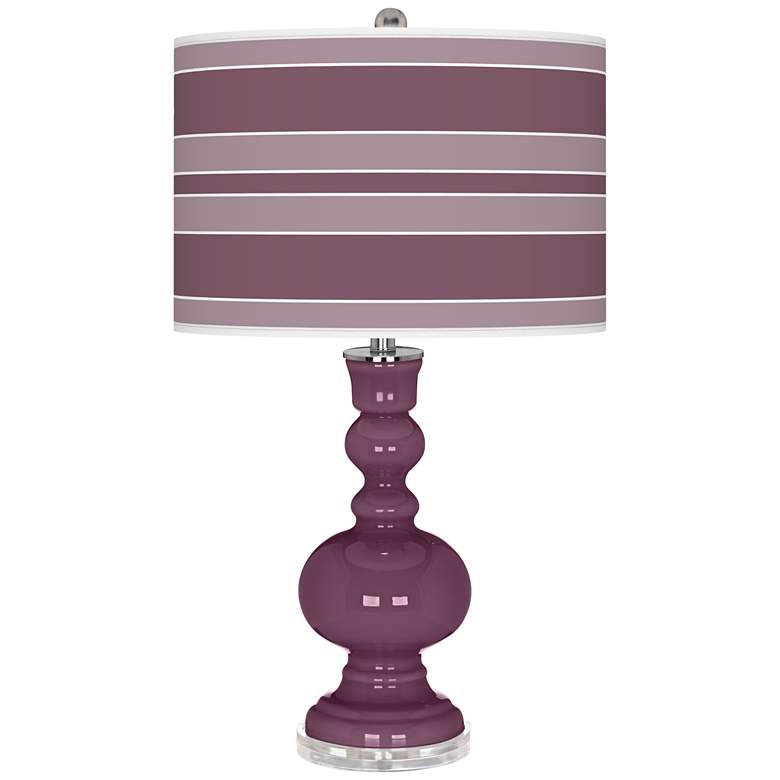 Image 1 Grape Harvest Bold Stripe Apothecary Table Lamp