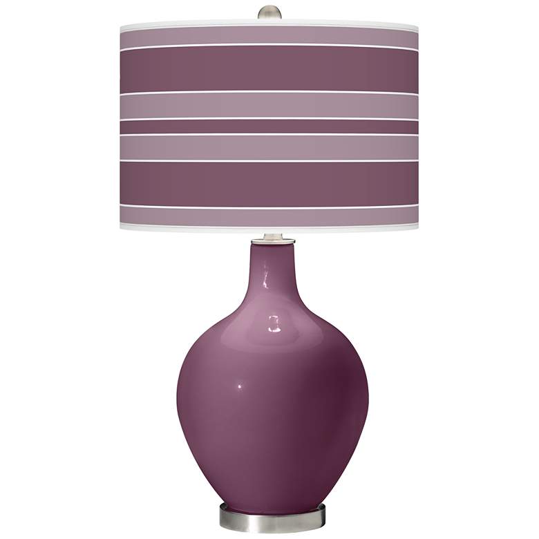 Image 1 Grape Harvest Bold Stripe Ovo Table Lamp