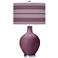 Grape Harvest Bold Stripe Ovo Table Lamp