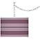 Grape Harvest Bold Stripe Plug-In Swag Pendant