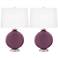 Grape Harvest Carrie Table Lamp Set of 2
