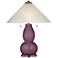 Grape Harvest Fulton Table Lamp with Fluted Glass Shade