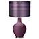 Grape Harvest - Satin Purple Zig Zag Shade Ovo Table Lamp