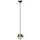 Grapes 2.5" Wide Large Brass Dome Canopy LED Pendant