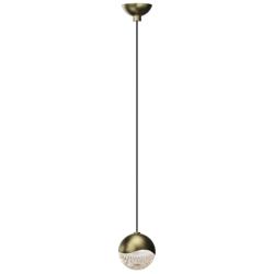 Grapes 2.5" Wide Large Brass Dome Canopy LED Pendant