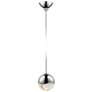 Grapes 2.5" Wide Polished Chrome Small LED Pendant With Micro-Dome Can
