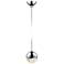 Grapes 2.5" Wide Polished Chrome Small LED Pendant With Micro-Dome Can