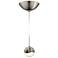 Grapes 2.5" Wide Satin Nickel Small Dome LED Pendant