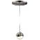 Grapes 2.5" Wide Satin Nickel Small Round LED Pendant