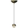 Grapes 2.5" Wide Small Brass Dome Canopy LED Pendant