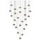 Grapes 25.5" Wide Round 24-Light Brass LED Pendant