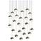 Grapes 26.25" Wide 24-Light Satin Nickel LED Pendant