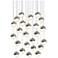 Grapes 27" Wide 24-Light Satin Nickel LED Pendant