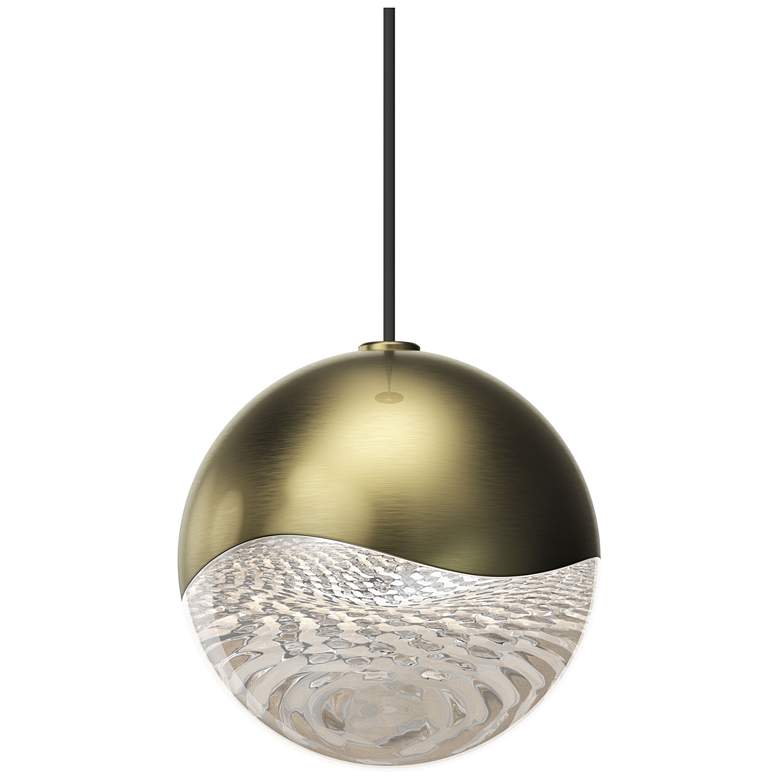 Image 1 Grapes 3.25 inch Wide Medium Brass Micro-Dome LED Pendant