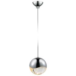 Grapes 3.25" Wide Polished Chrome Medium LED Pendant With Micro-Dome C