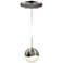 Grapes 3.25" Wide Satin Nickel Medium LED Pendant With Round Canopy