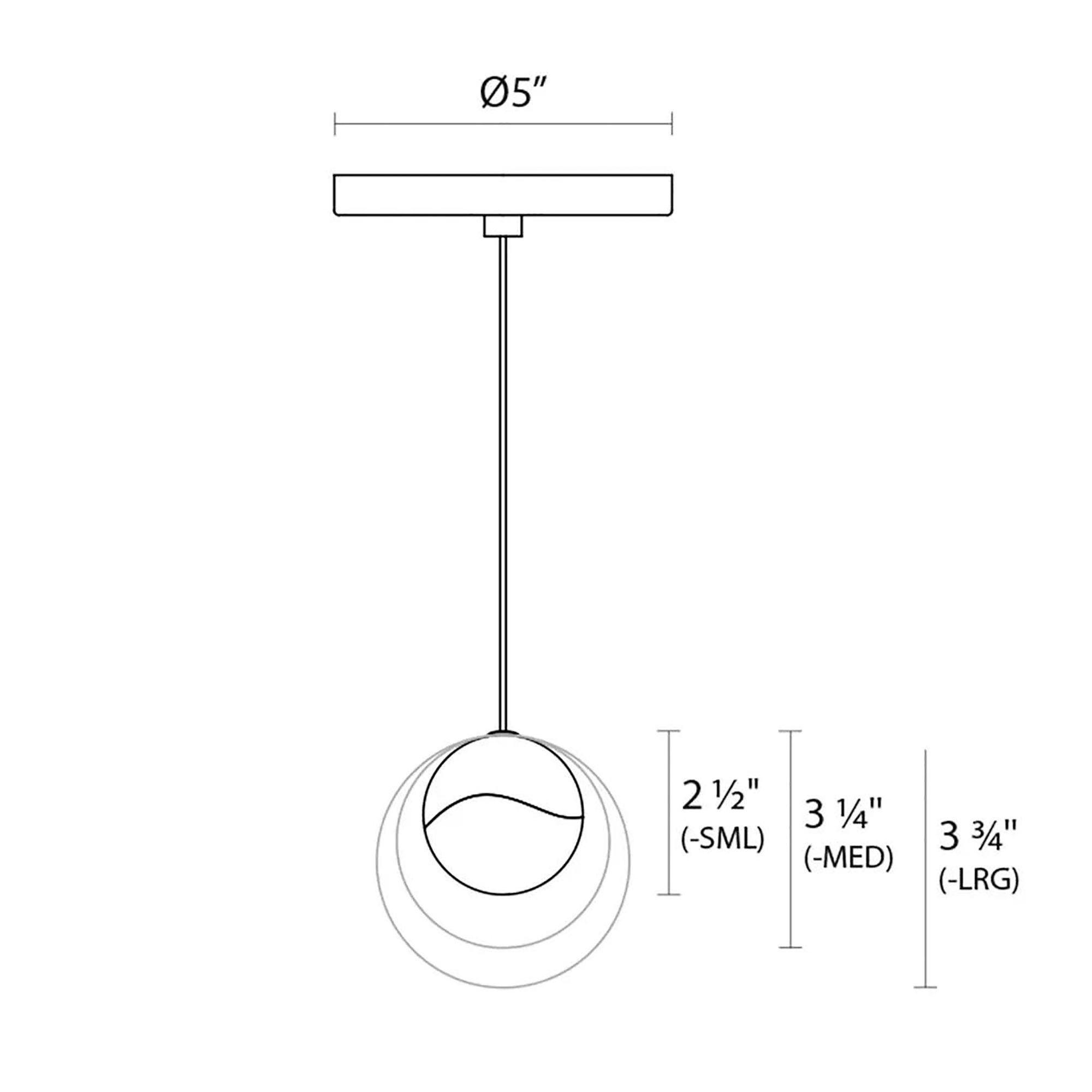 Image 5 Grapes 3.25" Wide Satin Nickel Medium LED Pendant With Round Canopy more views