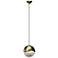 Grapes 3.75" Wide Large Brass Micro-Dome LED Pendant