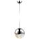 Grapes 3.75" Wide Polished Chrome Large LED Pendant With Micro-Dome