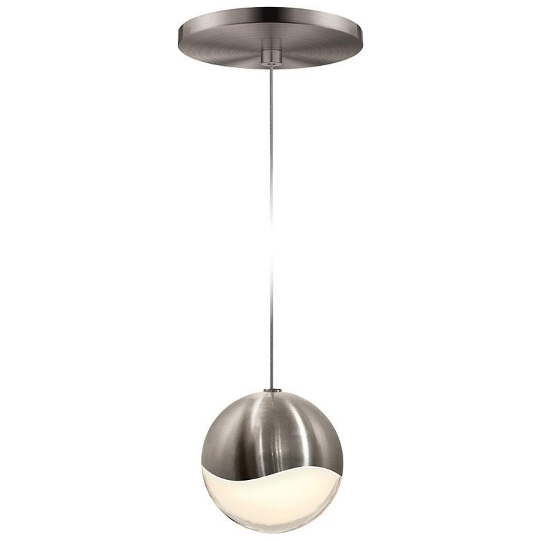 Image 1 Grapes 3.75 inch Wide Satin Nickel Large Round LED Pendant