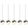 Grapes 37.75" Wide 5.Light Satin Nickel Large LED Pendant