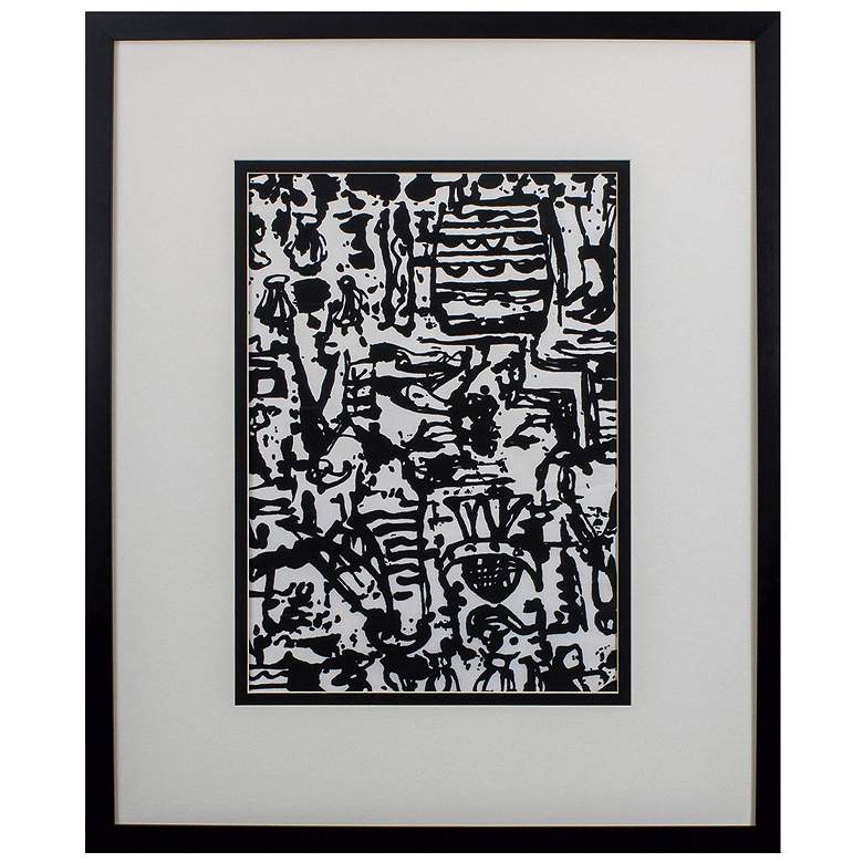 Image 1 Graphic Mod Abstract II 26"W x 32"H Framed Art