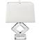 Graphic Polished Chrome Accent Table Lamp