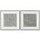 Graphite 2 Piece Set Black Canvas Wall Art