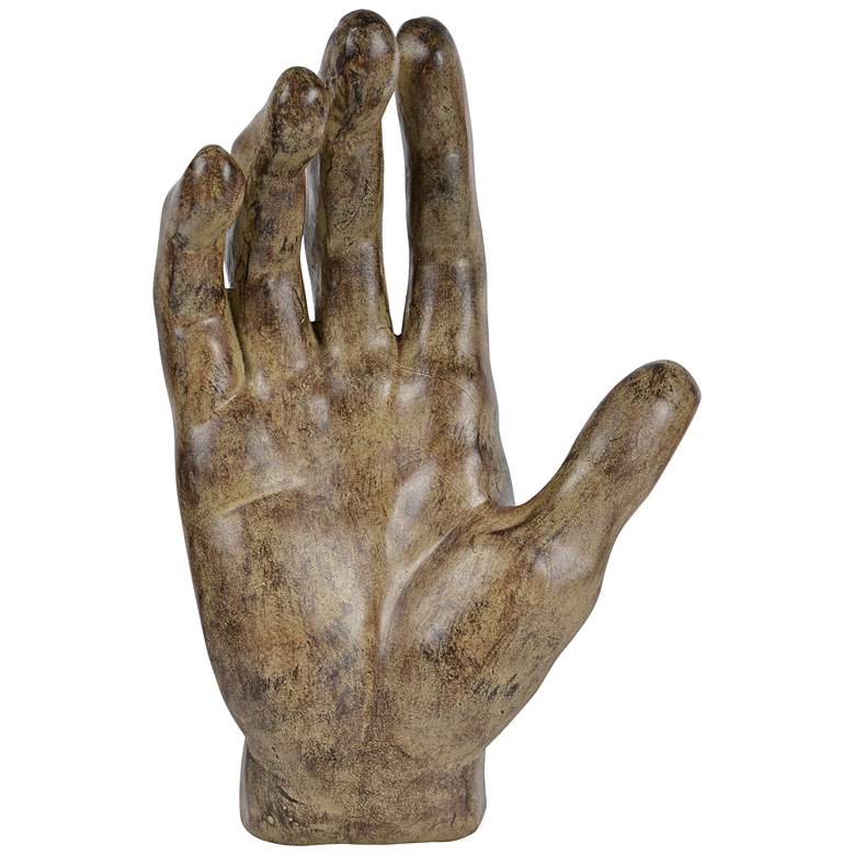Image 1 Grasp 14" High Brown Decorative Statue