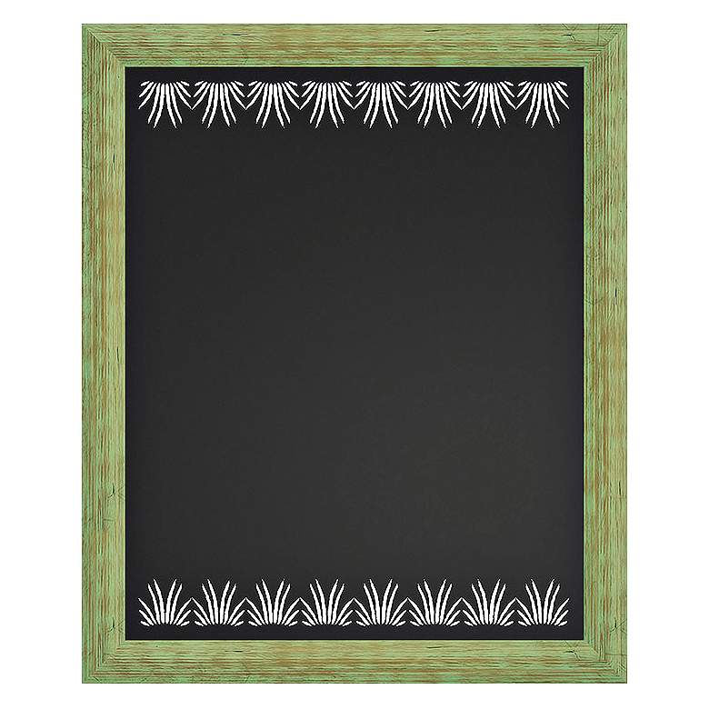 Image 1 Grass 23 inch High Natural Green Reclaimed Wood Wall Chalkboard