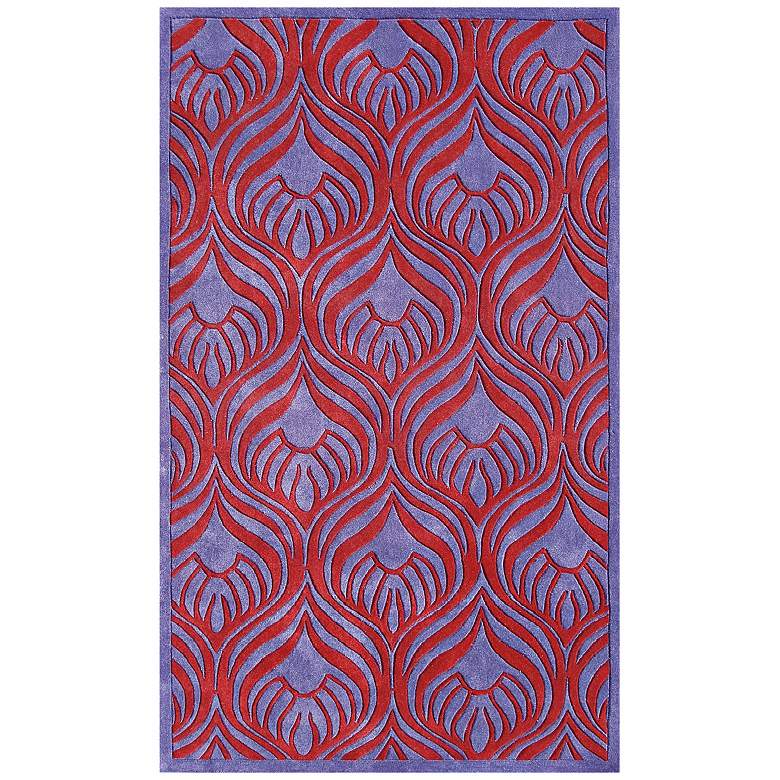 Image 1 Grasset Purple Red Handmade Rug