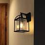 1_Gratz 14" High Black Outdoor Wall Light