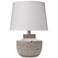 Gravel 17" High Gray Paper Clay Accent Table Lamp
