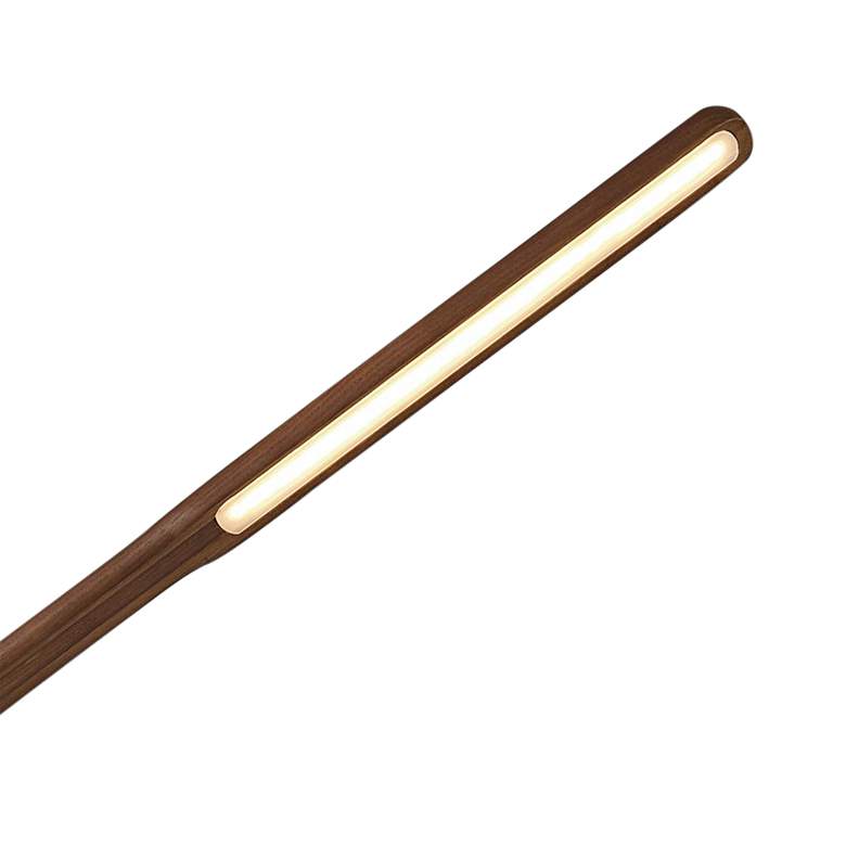 Image 3 Gravity Walnut Ash Wood and Metal Adjustable LED Desk Lamp more views