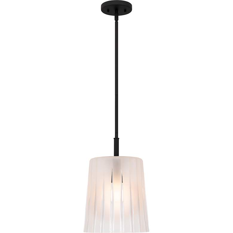 Image 3 Gray 1-Light Matte Black Mini Pendant more views
