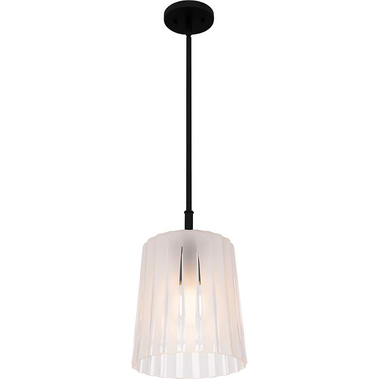 Image 4 Gray 1-Light Matte Black Mini Pendant more views