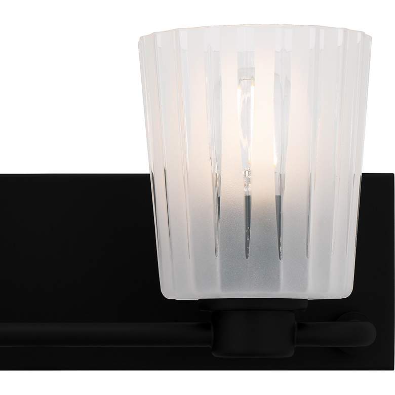 Image 5 Gray 2-Light Matte Black Bath Light more views