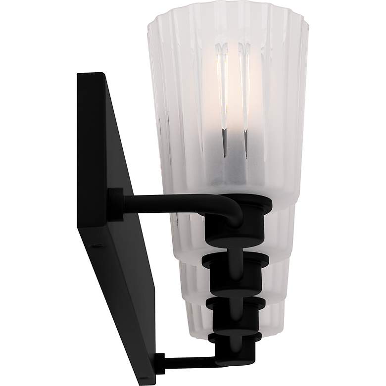 Image 4 Gray 4-Light Matte Black Bath Light more views
