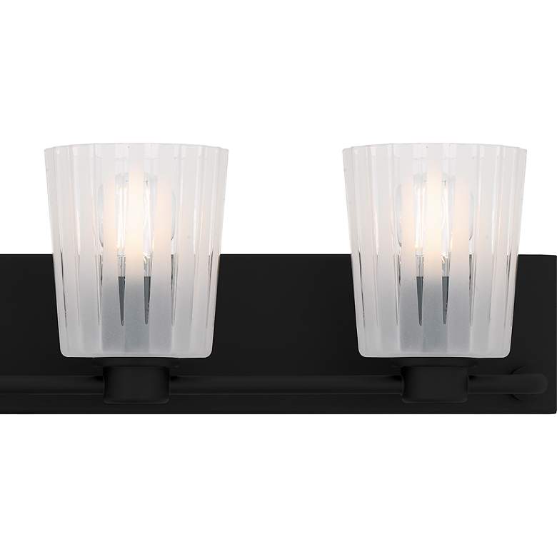 Image 5 Gray 4-Light Matte Black Bath Light more views