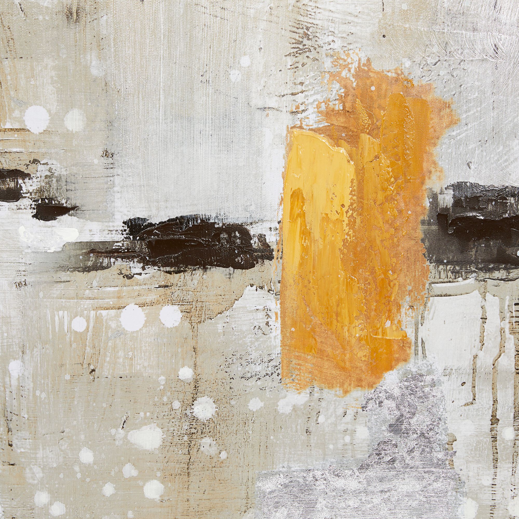 Image 3 Gray Abstract 48" Wide Rectangular Framed Canvas Wall Art more views