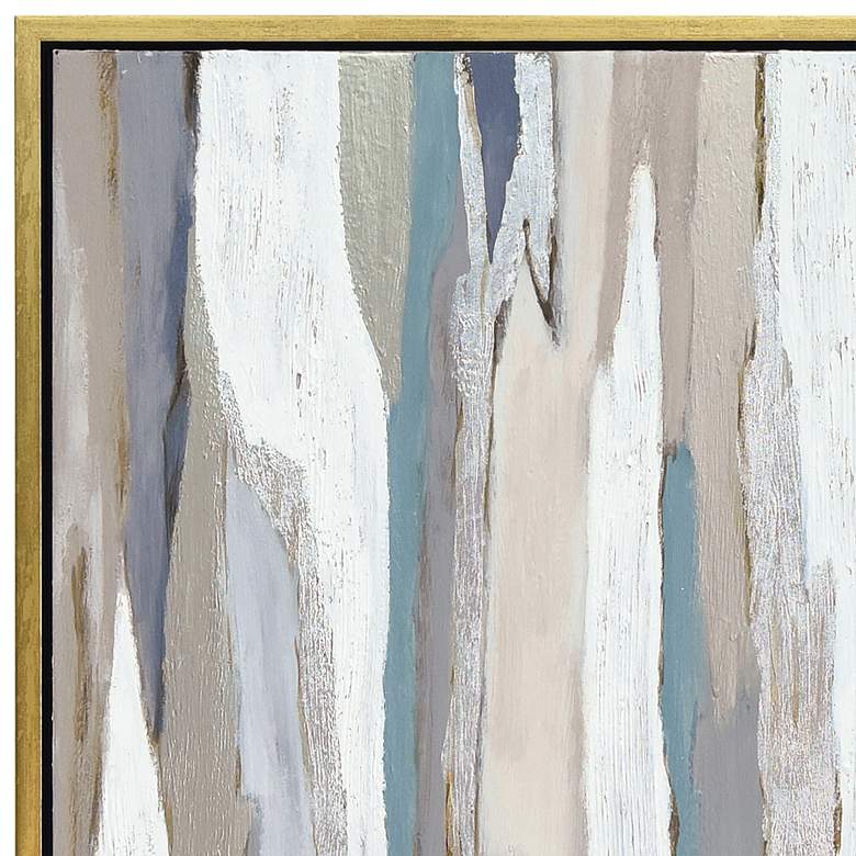 Image 4 Gray Aisle 36" Square Metallic Framed Canvas Wall Art more views