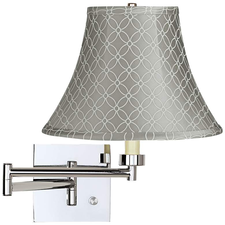 Image 1 Gray An Qing Chrome Plug-In Swing Arm Wall Lamp