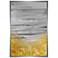 Gray and Gold Embellished 37 3/4"H Framed Canvas Wall Art