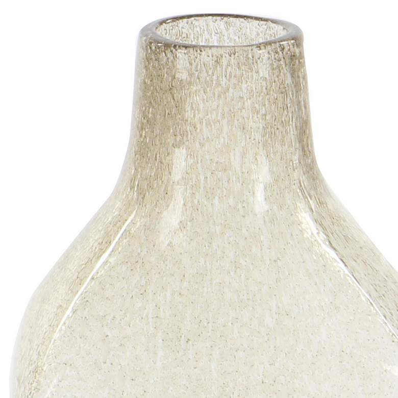 Image 3 Gray Beige and Green Glass 14 3/4"H Bottle Vases Set of 3 more views