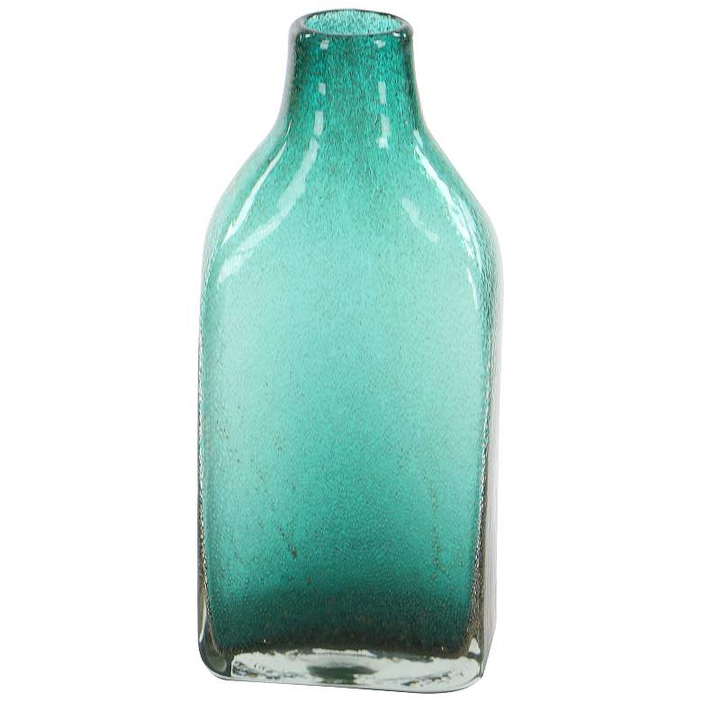 Image 4 Gray Beige and Green Glass 14 3/4"H Bottle Vases Set of 3 more views