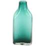 Gray Beige and Green Glass 14 3/4"H Bottle Vases Set of 3